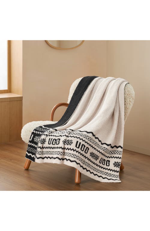 Ugg(r) Northstar Uggisle Throw Blanket In Black