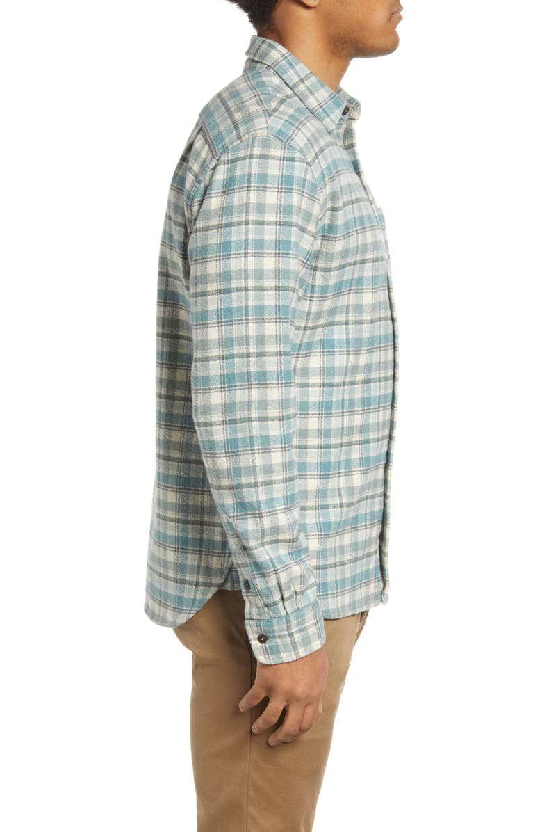 HIROSHI KATO The Ripper Plaid Cotton Flannel Button-Up Shirt, Alternate, color, 