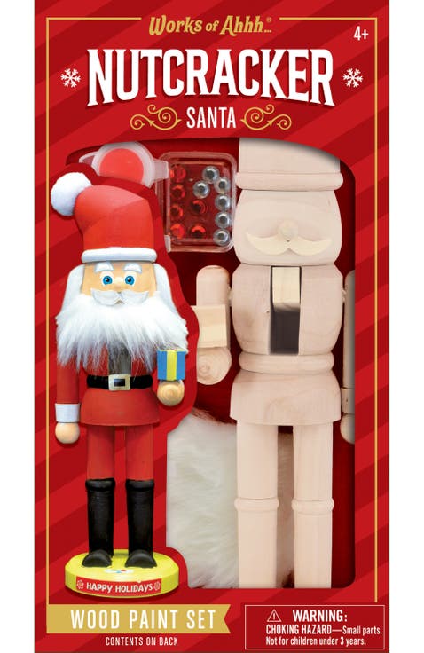 Nutcracker Santa Wood Paint Set