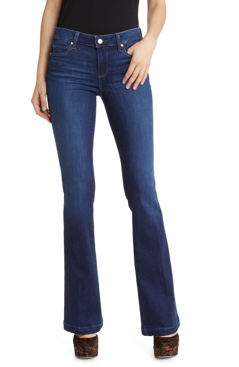 PAIGE Laurel Canyon Low Rise Flare Jeans, Main, color, 