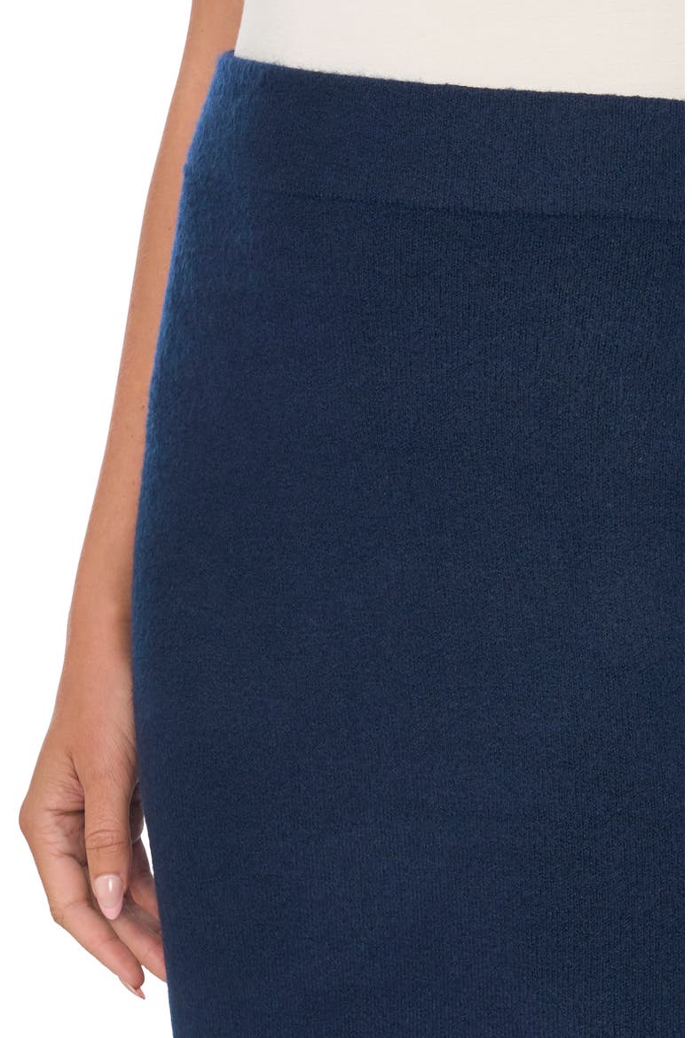 Side Slit Midi Skirt, Alternate, color, CLASSIC NAVY