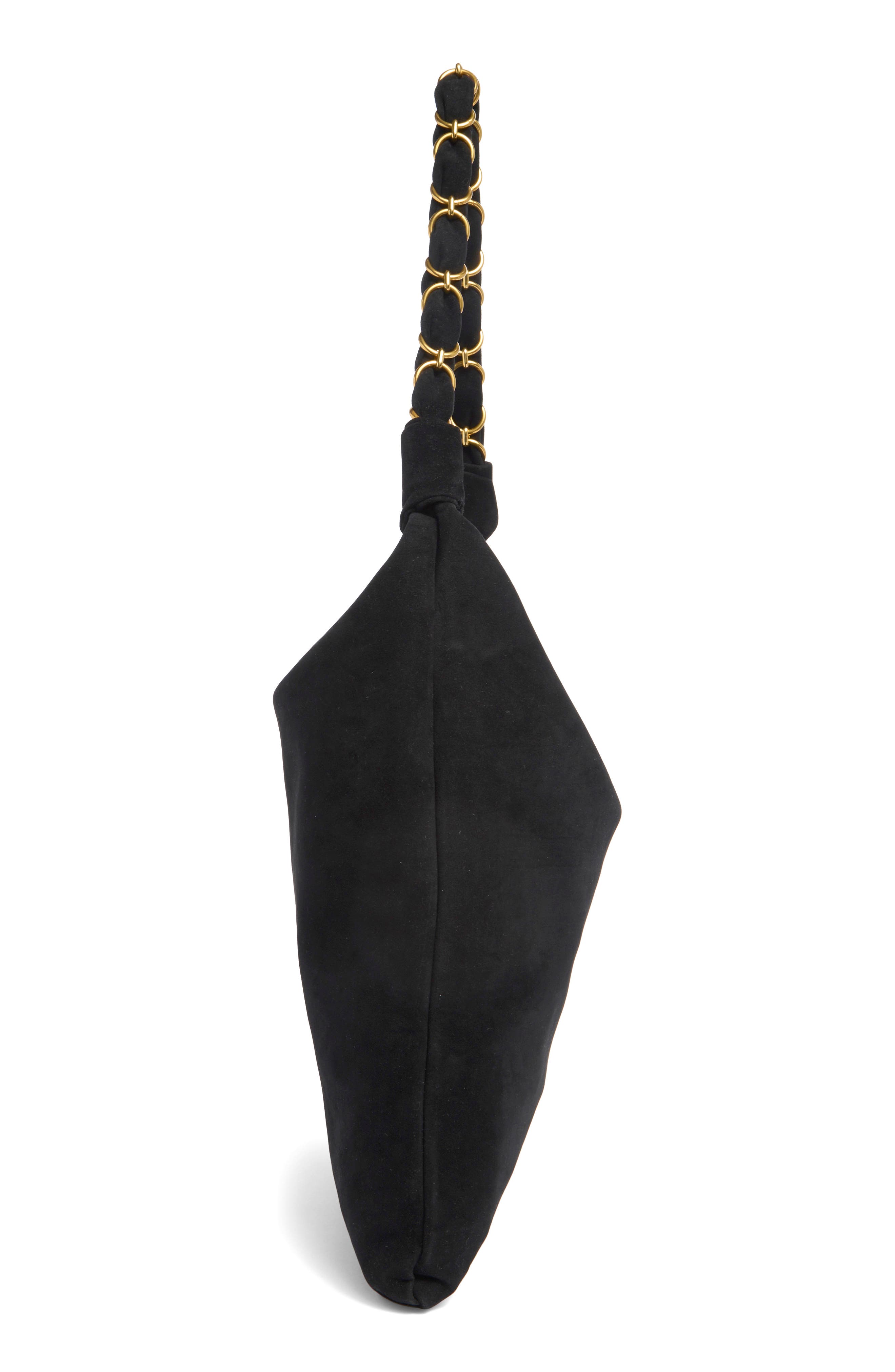 Chain Shoulder Bag, Alternate, color, BLACK