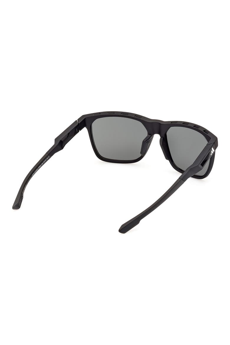 55mm Navigator Sunglasses, Alternate, color, MATTE BLACK / GREEN