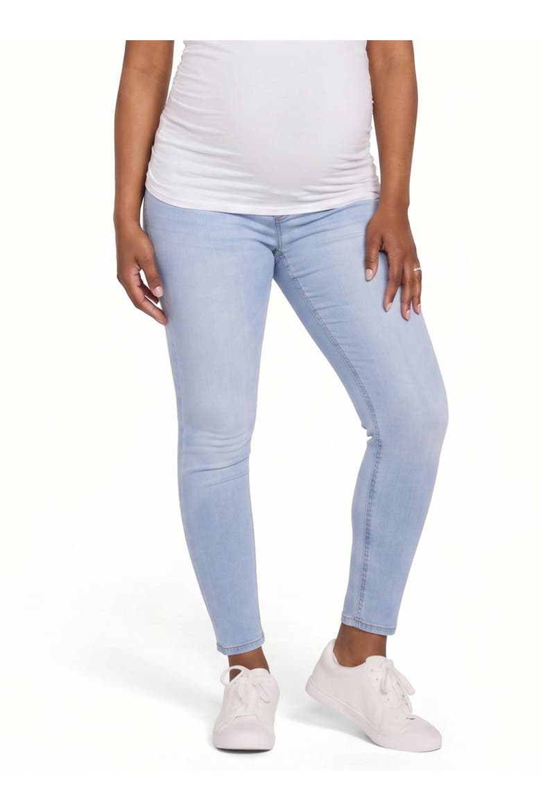Secret Fit Ankle Length Skinny Jeans, Alternate, color, Light Wash
