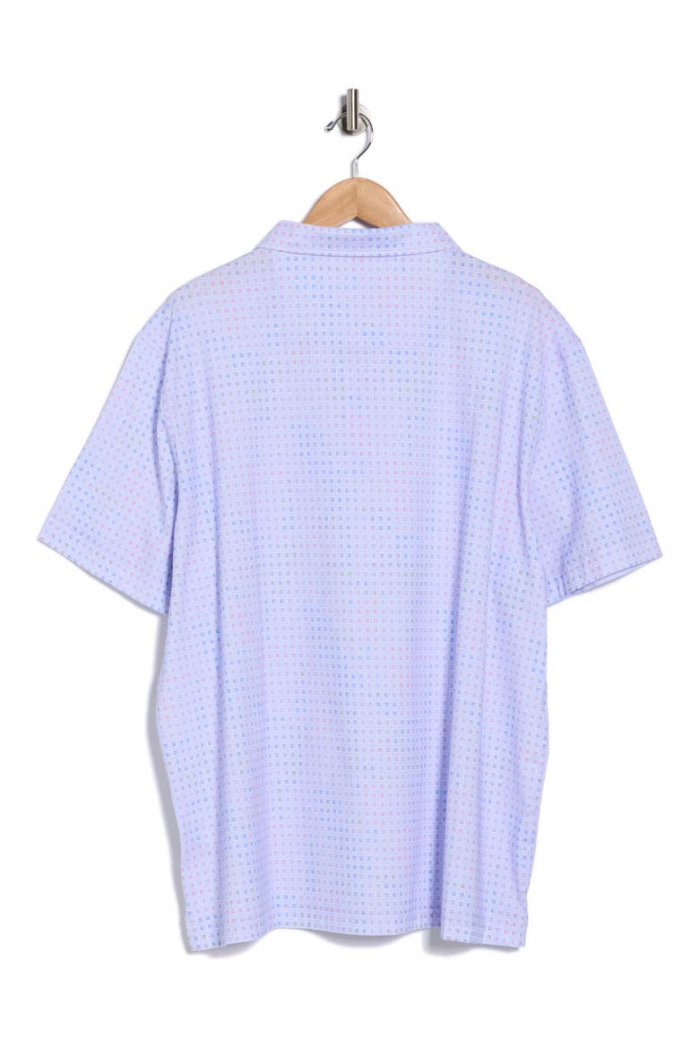 Box Stretch Cotton Knit Polo, Alternate, color, LILAC