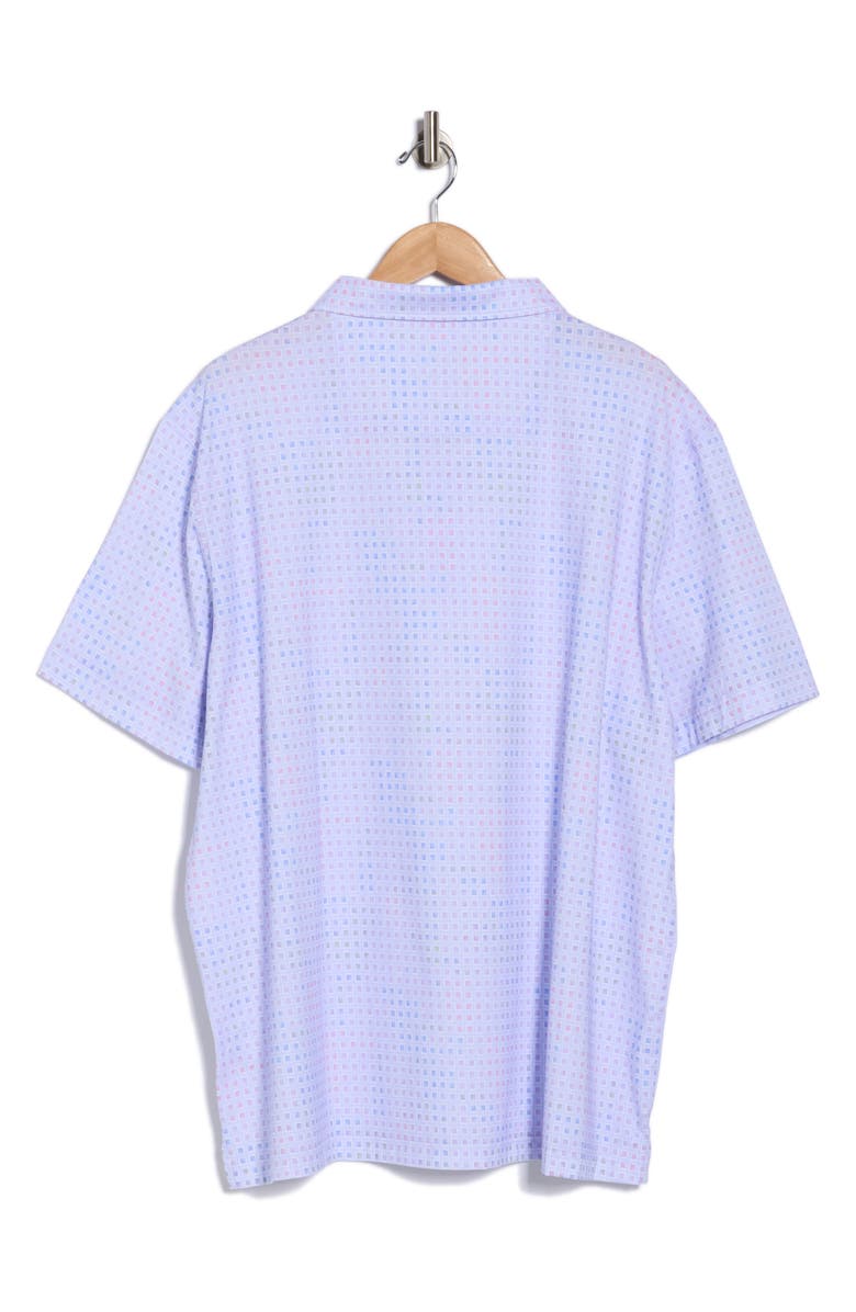 Bugatchi Box Stretch Cotton Knit Polo, Alternate, color, Lilac