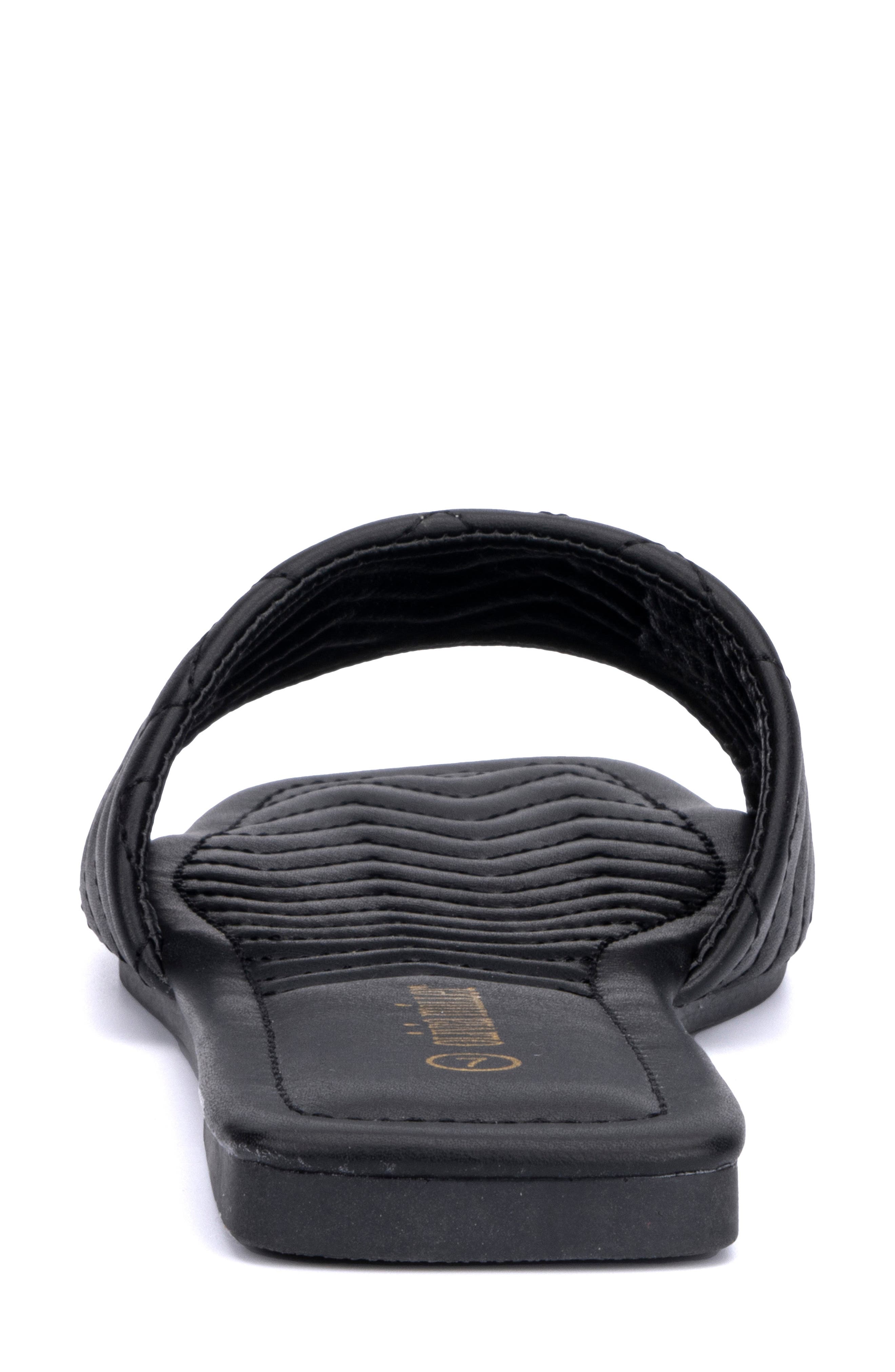 OLIVIA MILLER Sundae Chevron Slide Sandal, Alternate, color, 