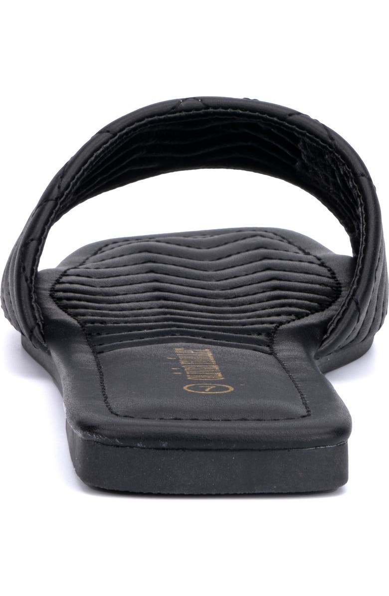 OLIVIA MILLER Sundae Chevron Slide Sandal, Alternate, color,