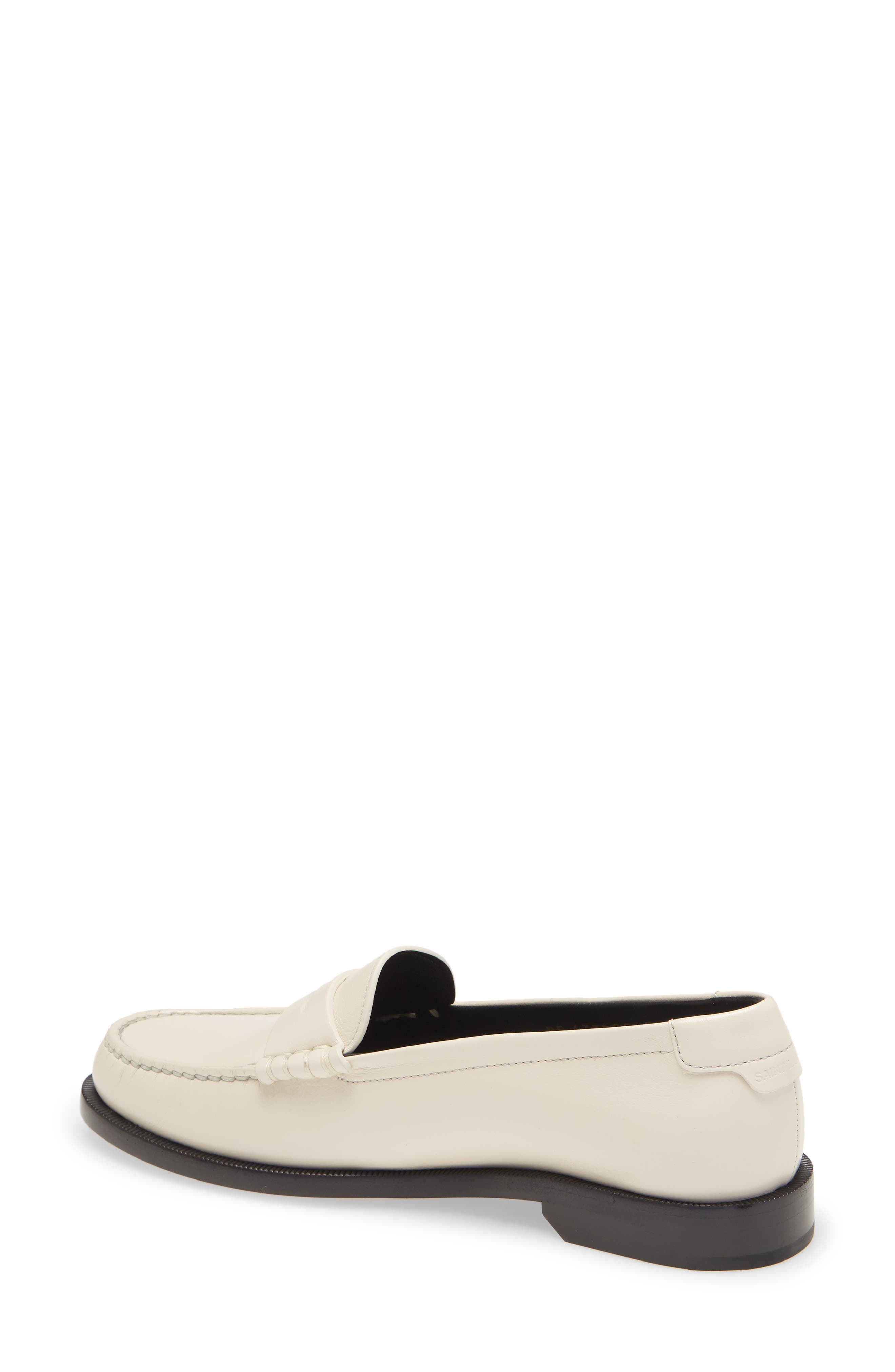 Saint Laurent YSL Monogram Penny Loafer, Alternate, color, 