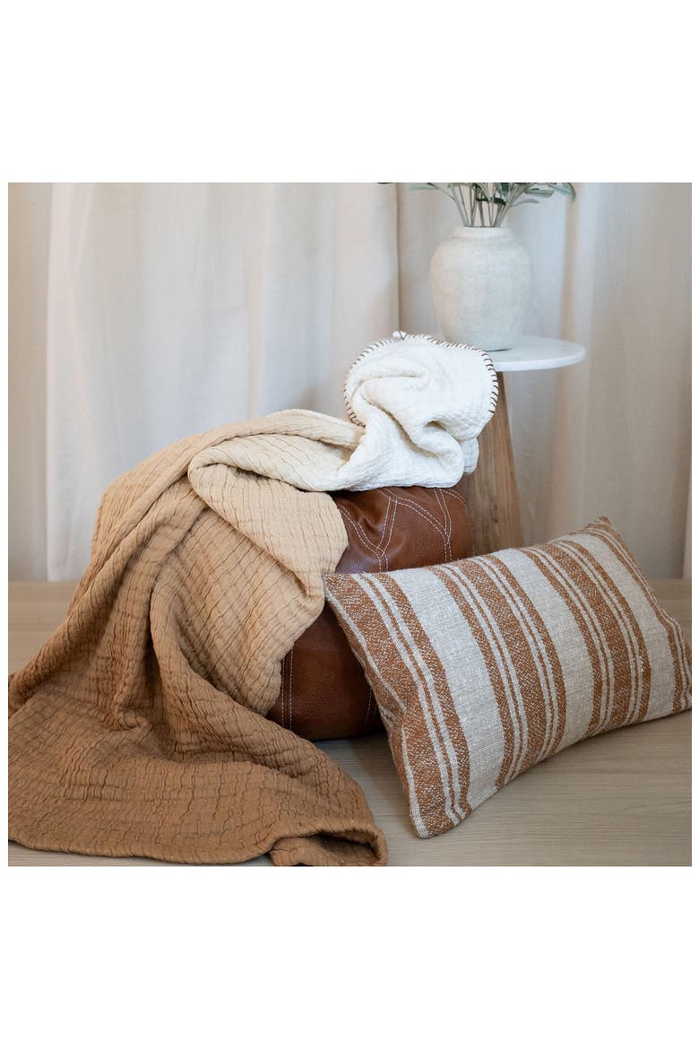 Desert Rust Stripe Accent Pillow, Alternate, color, DESERT RUST
