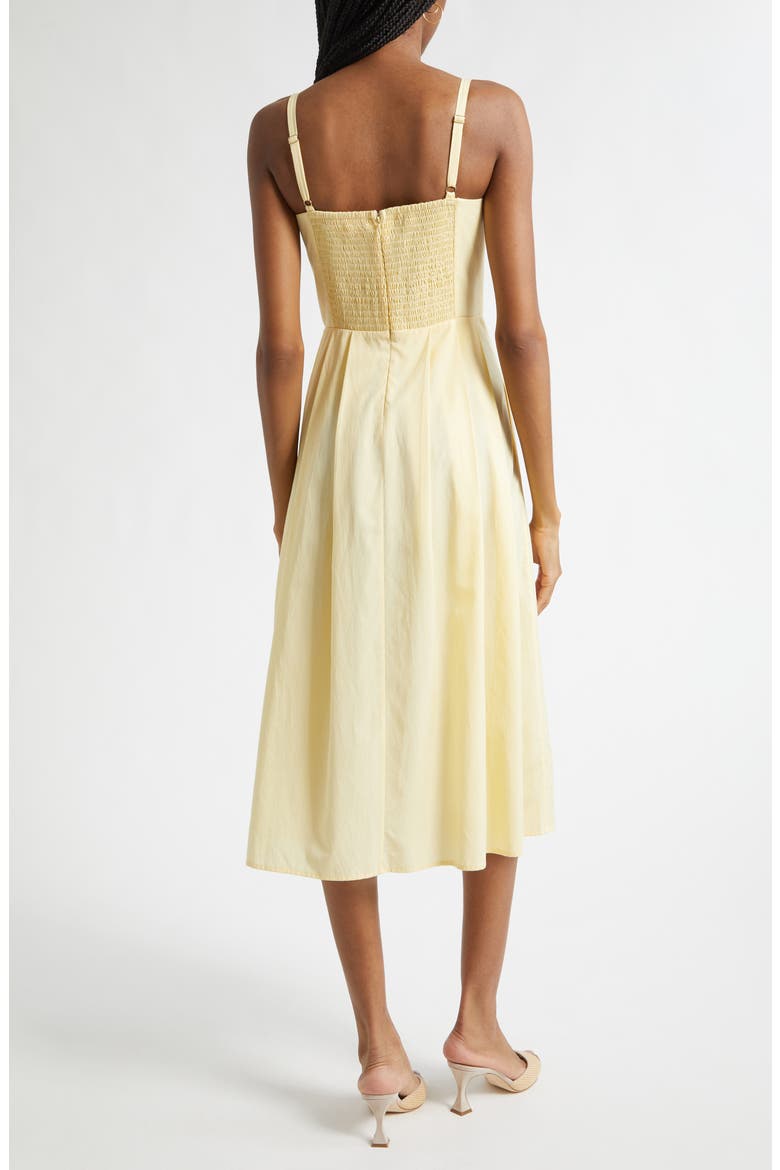 Reanne Sleeveless Midi Dress, Alternate, color, LEMON SORBET