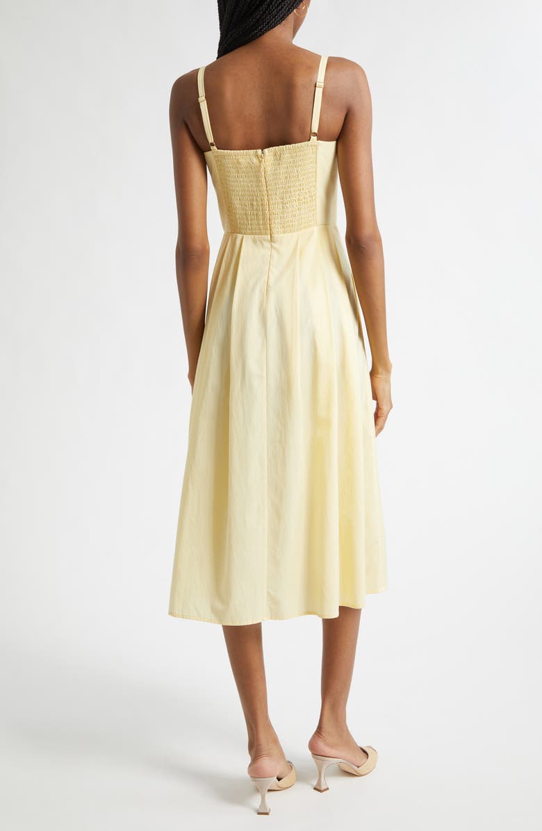 L'AGENCE Reanne Sleeveless Midi Dress, Alternate, color, Lemon Sorbet