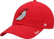 '47 Women's '47 Red Portland Trail Blazers Miata Clean Up Logo Adjustable Hat