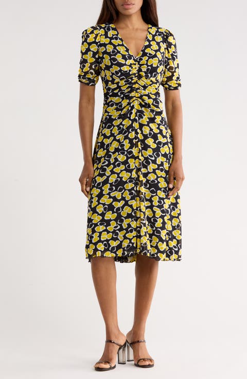 Koren Reversible Short Sleeve Mesh Midi Dress