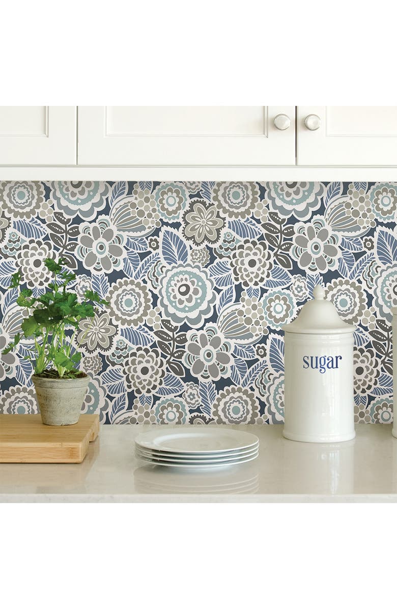 Wallpops Blue Dream On Peel & Stick Wallpaper, Alternate, color, Blue