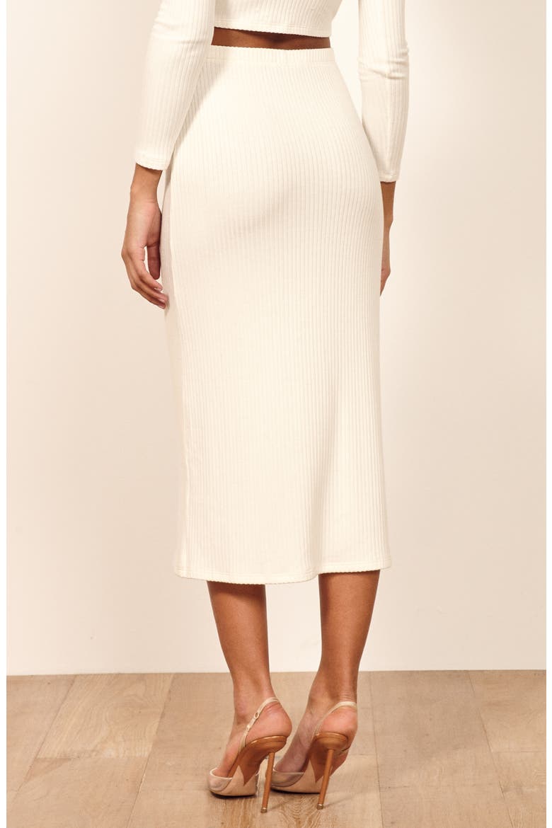 Viola Midi Skirt, Alternate, color, IVORY