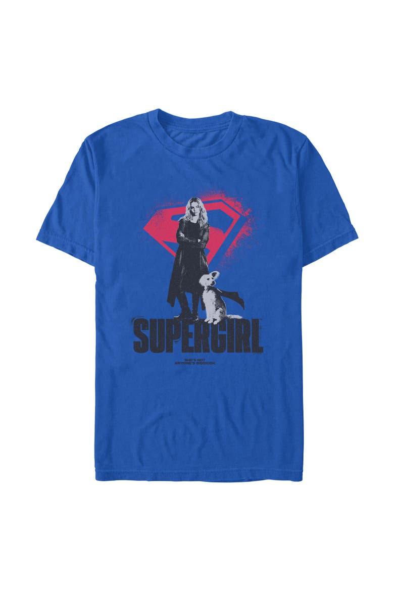 Men's Supergirl Kara And Krypto  Graphic T-Shirt, Main, color, Royal Blue