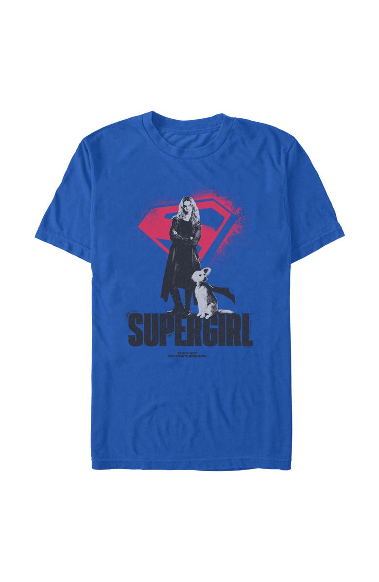 Supergirl Men's Supergirl Kara And Krypto Graphic T-Shirt, Main, color, Royal Blue