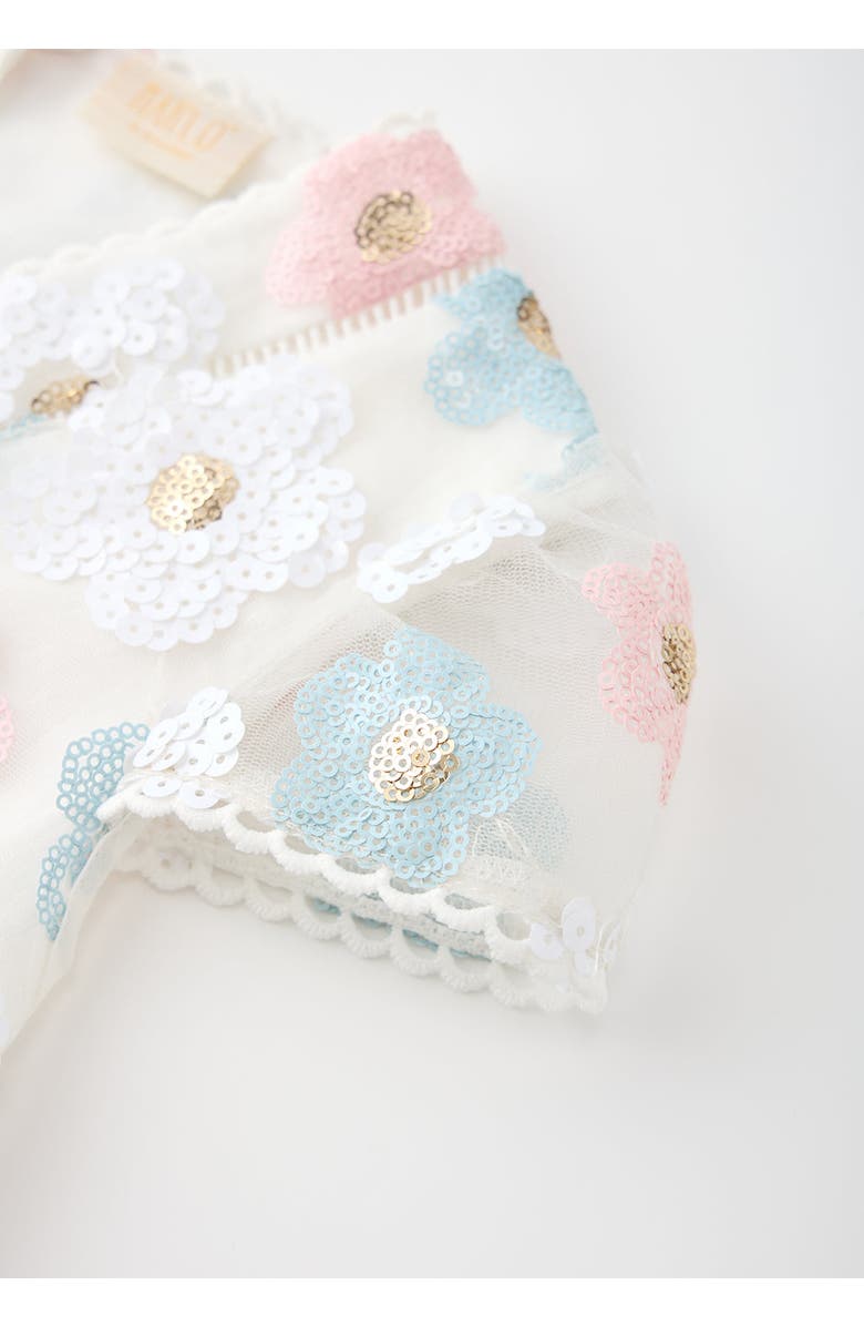 Marlo Kids Gabrielle Frill Sequin Mini Dress, Alternate, color, Multi