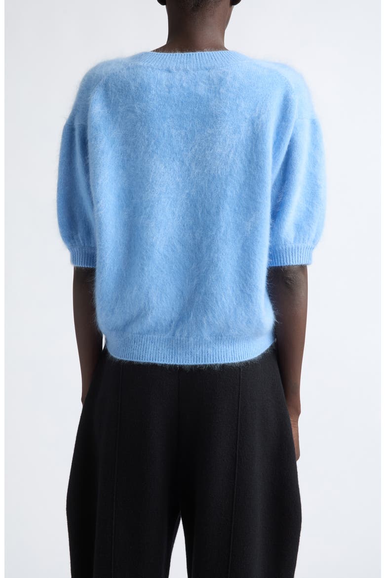 Juniper Brushed Cashmere Sweater, Alternate, color, AZURE BRUSHED