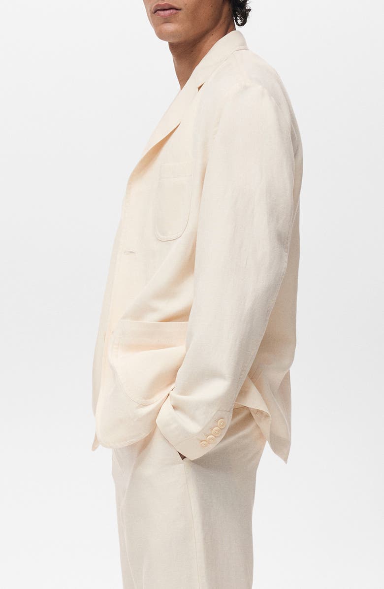 MANGO Suit Jacket, Alternate, color, Ecru
