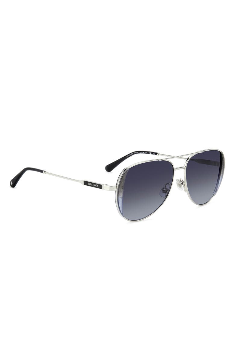 Kate Spade 53mm aviator sunglasses, Alternate, color,