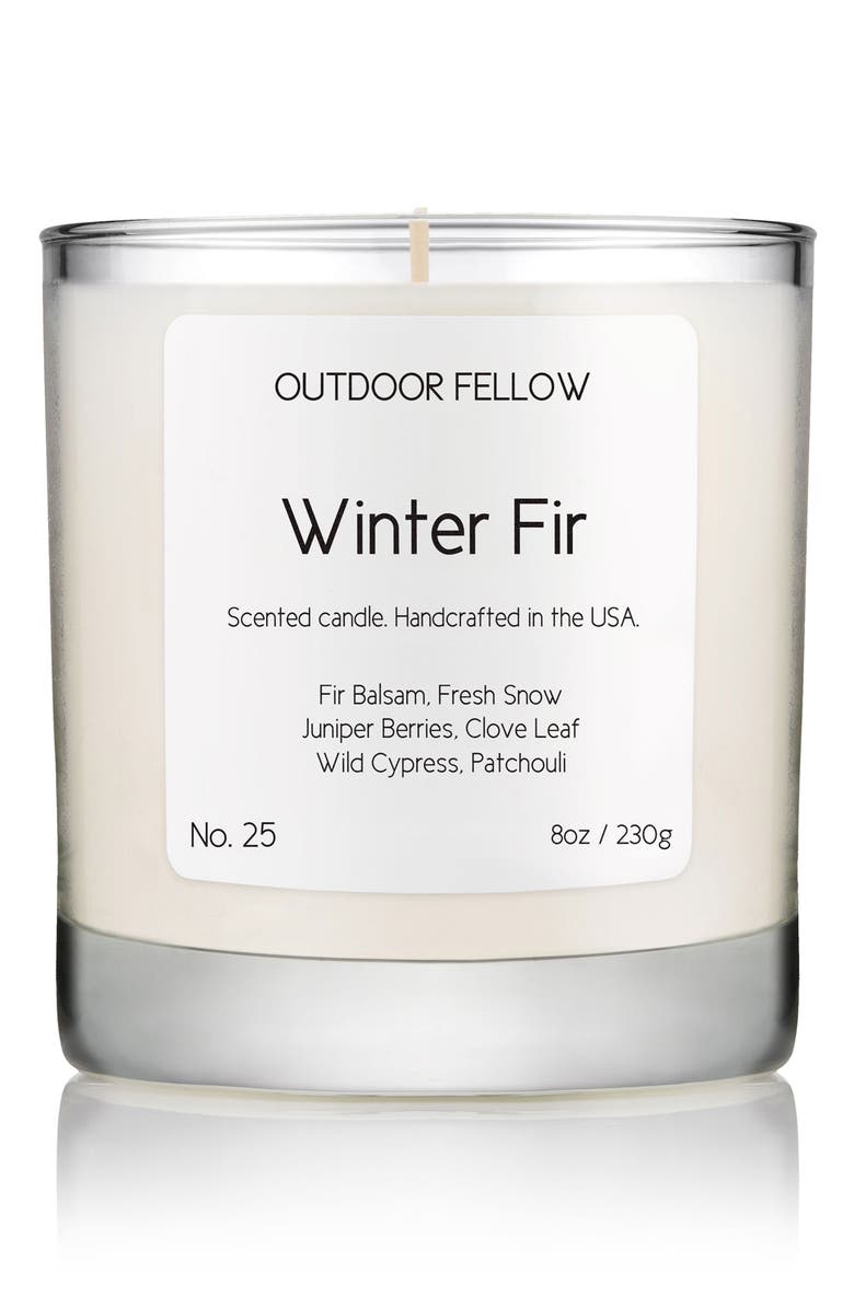 Outdoor Fellow No. 25 Winter Fir Scented Candle, Main, color, 