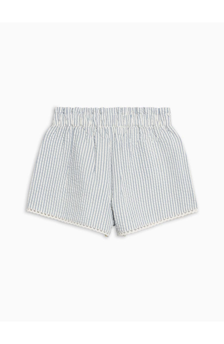 Colroed Organics Organic Patty Scalloped Trim Short, Alternate, color, Shore Stripe/Sea