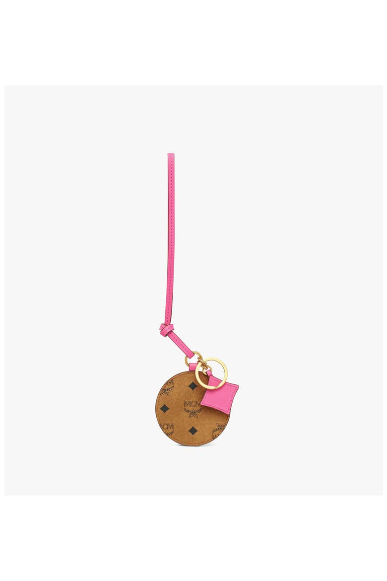 M50 Logo Charm in Visetos Leather Mix, Alternate, color, Pink