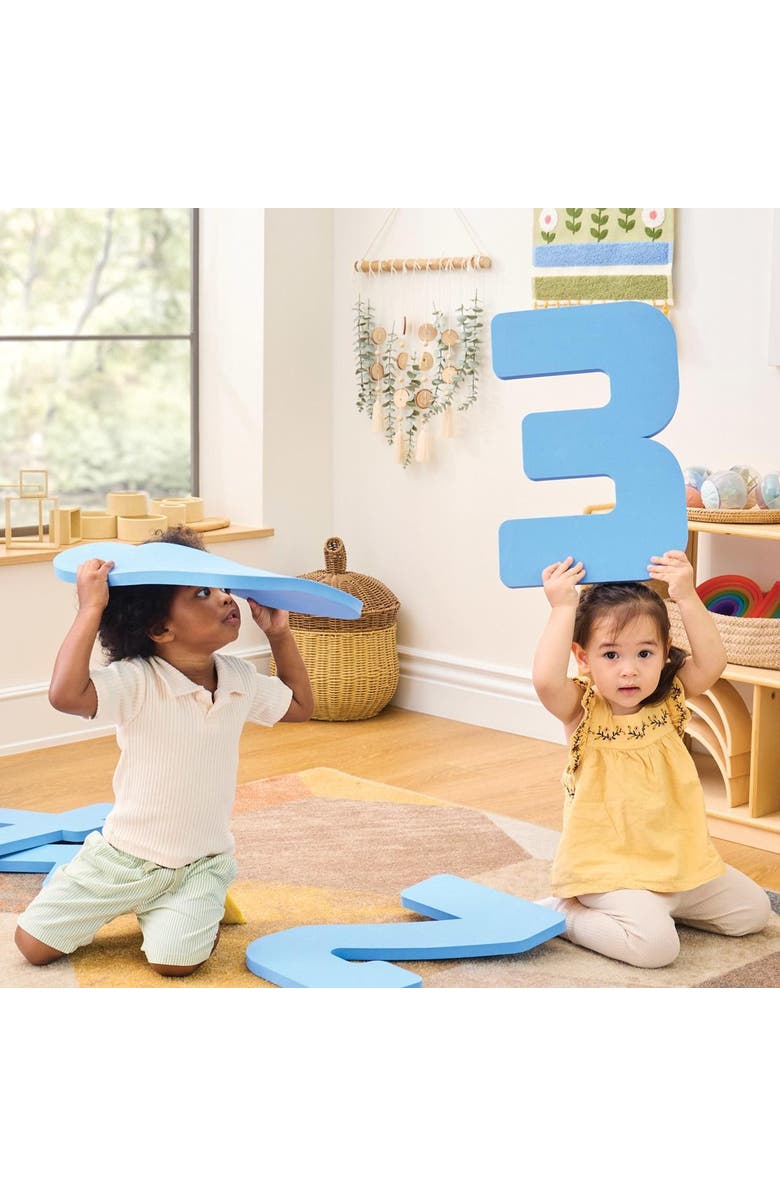 Kaplan Early Learning Company Jumbo Foam Numbers 0-9, Alternate, color, Blue