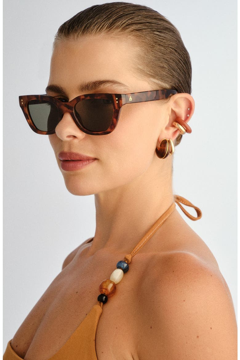 Nightglow Cat Eye Sunglasses, Alternate, color, DARK TORTOISE