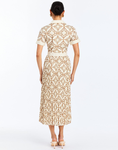 Mestiza New York Billie Collared Shirt Dress In Brown
