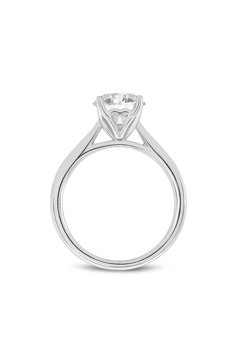 LuvMyJewelry Serena 14K White Gold Round Cut Lab Grown Diamond Cathedral Engagement Ring - 2 ctw, Alternate, color, 14K White Gold