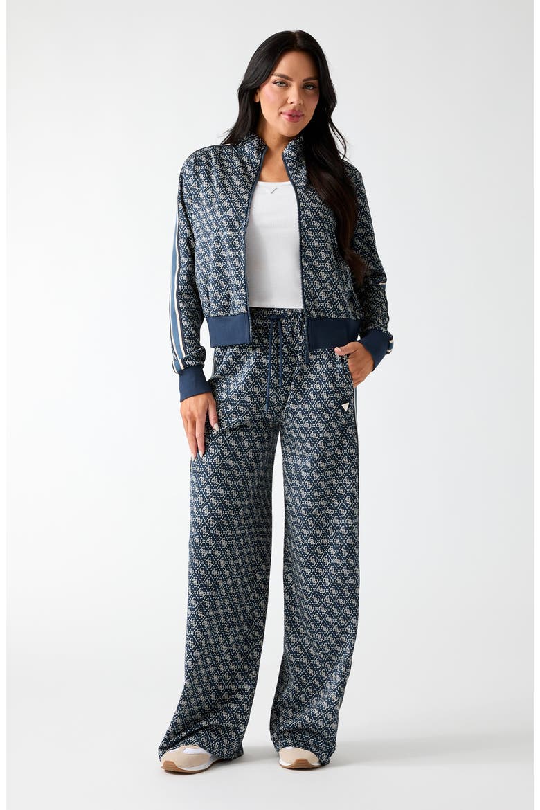 4G Logo Jacquard Drawstring Pants, Alternate, color, OPEN BLUE