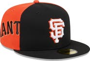 New Era Men's New Era Black/Orange San Francisco Giants Gameday Sideswipe 59FIFTY Fitted Hat