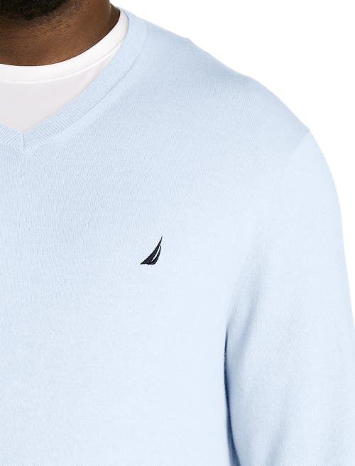 Nautica Big & Tall Navtech Crewneck Sweater In Skyway