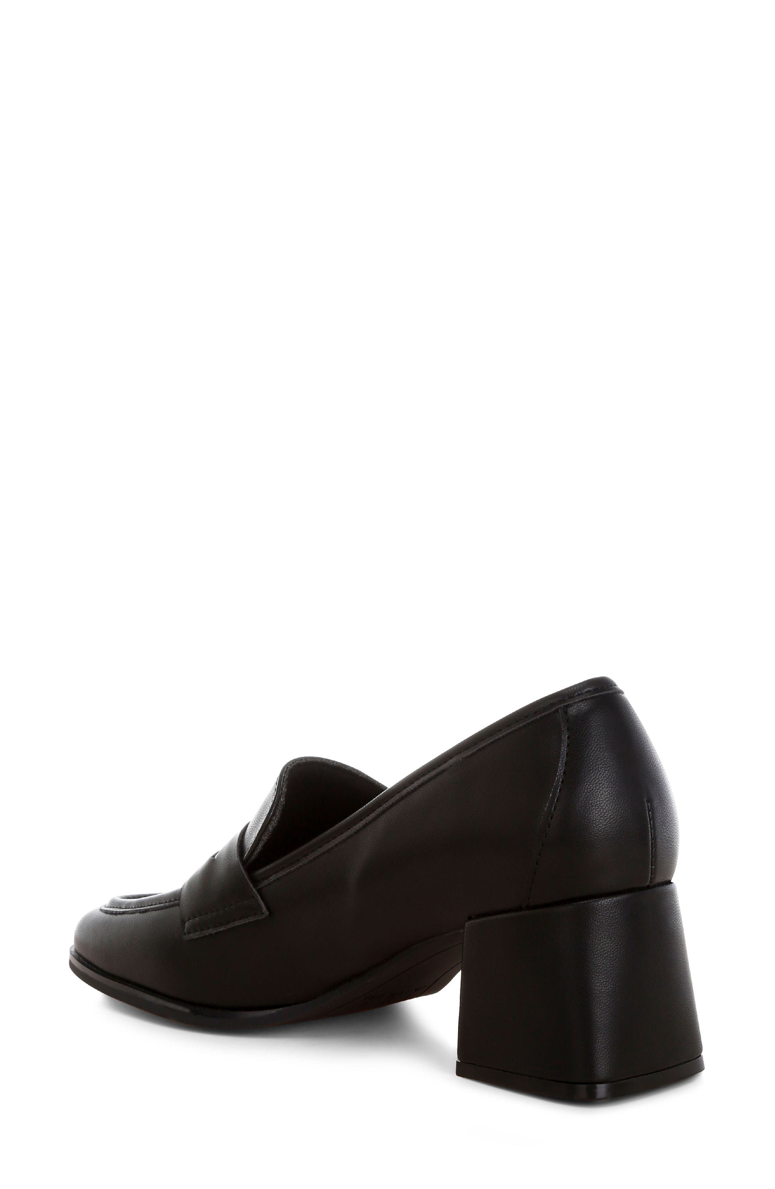 LONDON RAG Sutapa Penny Strap Flared Block Heel Loafer, Alternate, color, 