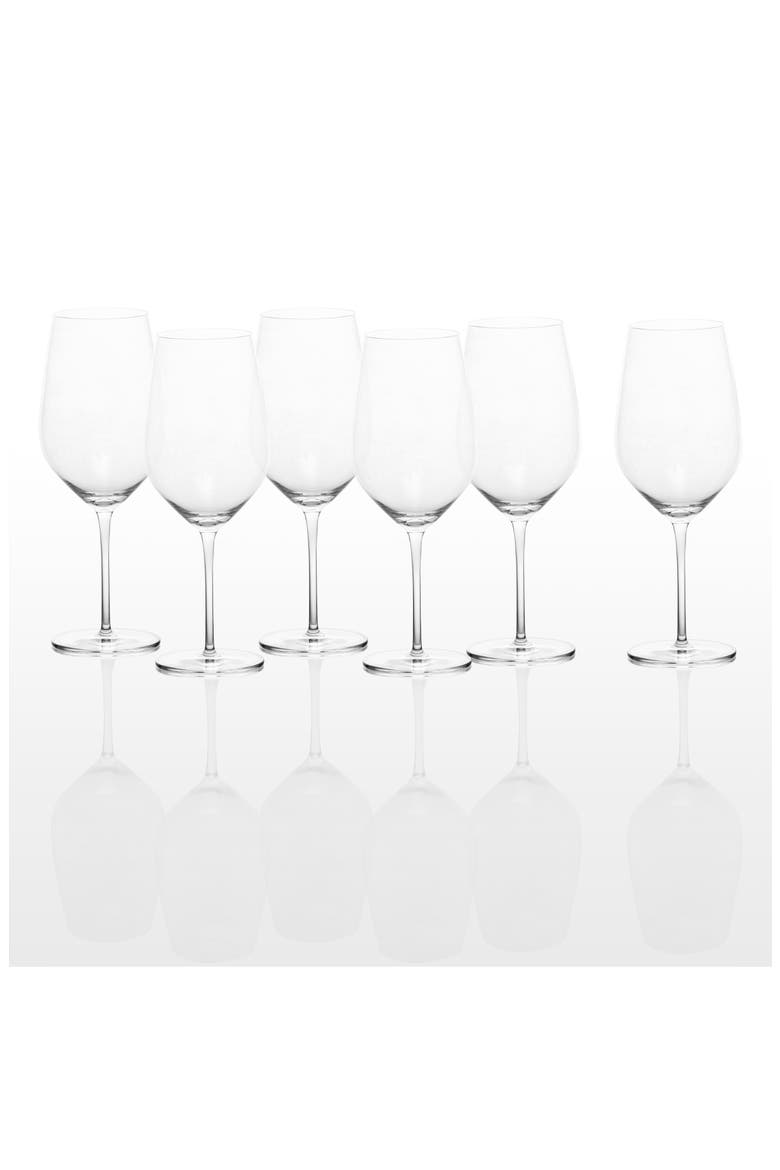 Schott Zwiesel Set of 6 Forté Red Wine Glasses, Alternate, color, CLEAR