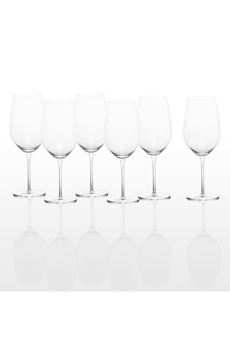 Fortessa Schott Zwiesel Set of 6 Forté Red Wine Glasses, Alternate, color, Clear