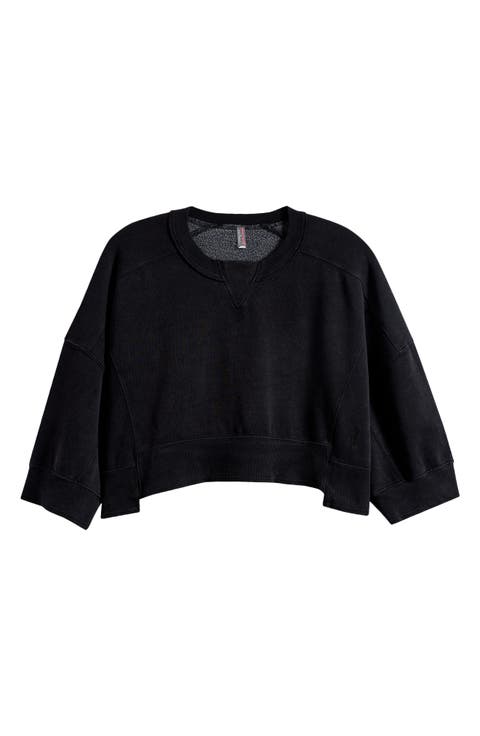 Intercept Pull Crop Raglan Sweatshirt