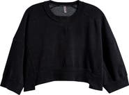 Free People Intercept Pull Crop Raglan Sweatshirt