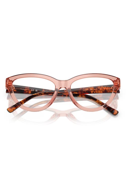 Vogue 52mm Cat Eye Optical Glasses In Pink