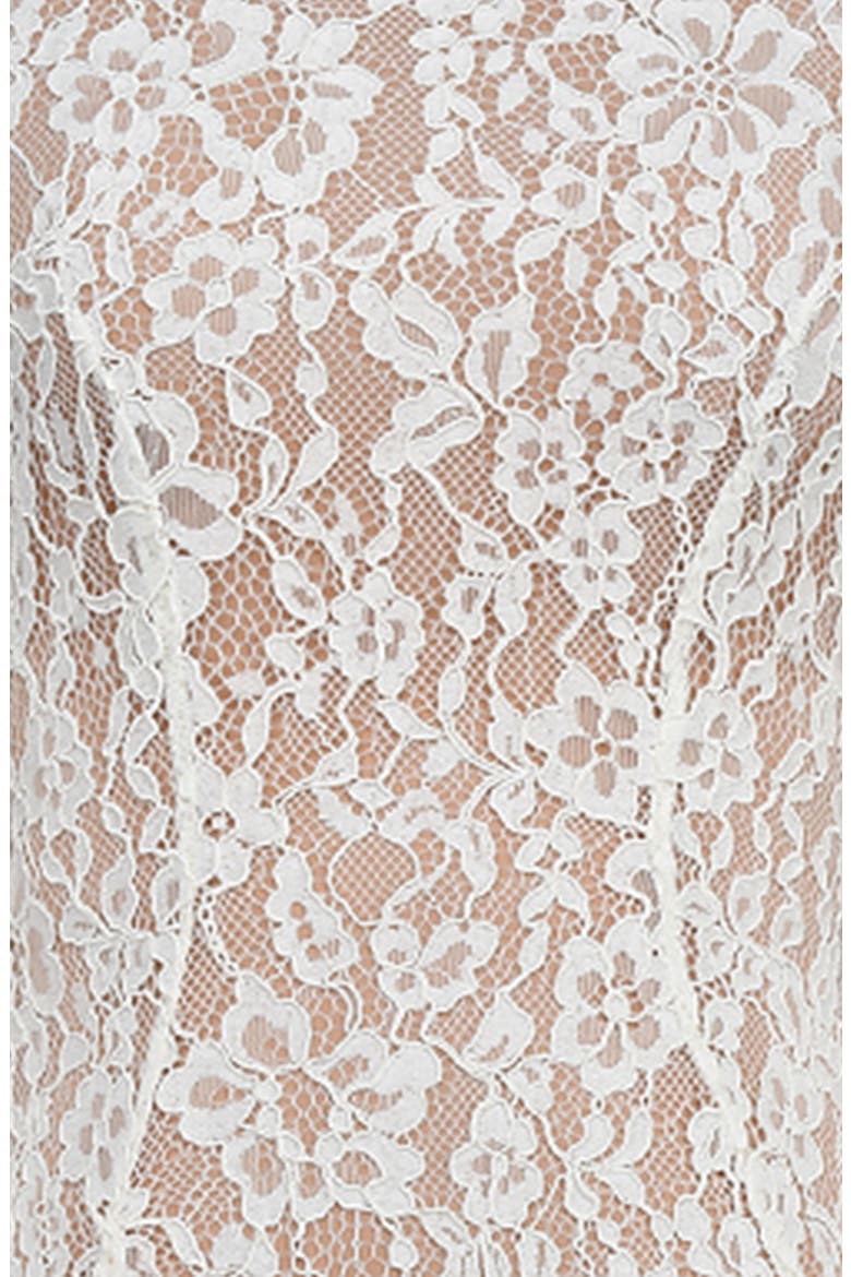 sophia long sleeve lace midi dress Vestido Maxi de Encaje Sophia Floral - Rosa/Combinado