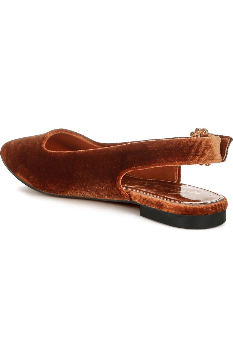 LONDON RAG Dolan Slingback Flat, Alternate, color, Brown