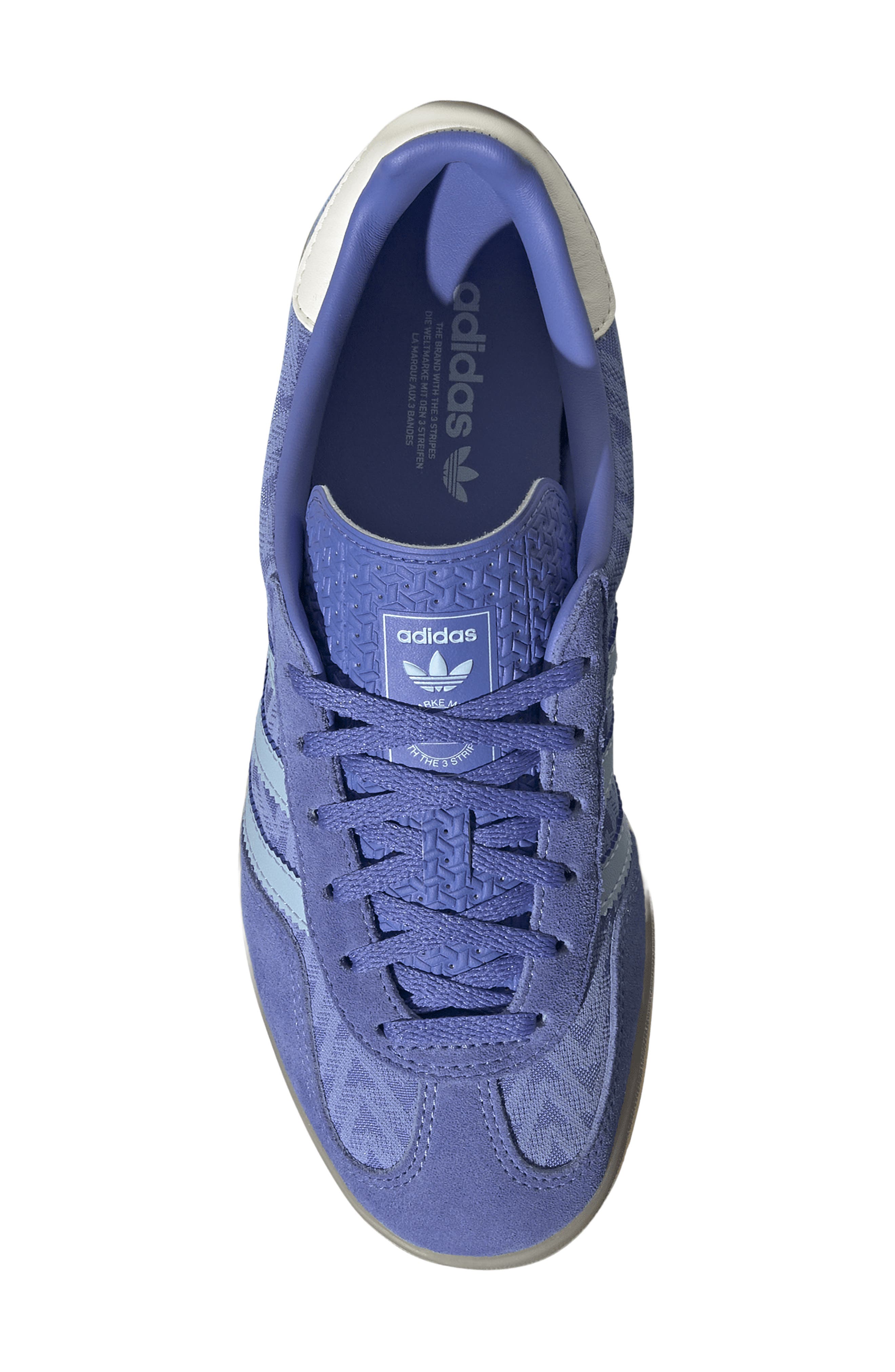 adidas Gazelle Indoor Sneaker, Alternate, color, Real Lilac/ Clear Sky/ Gum 3