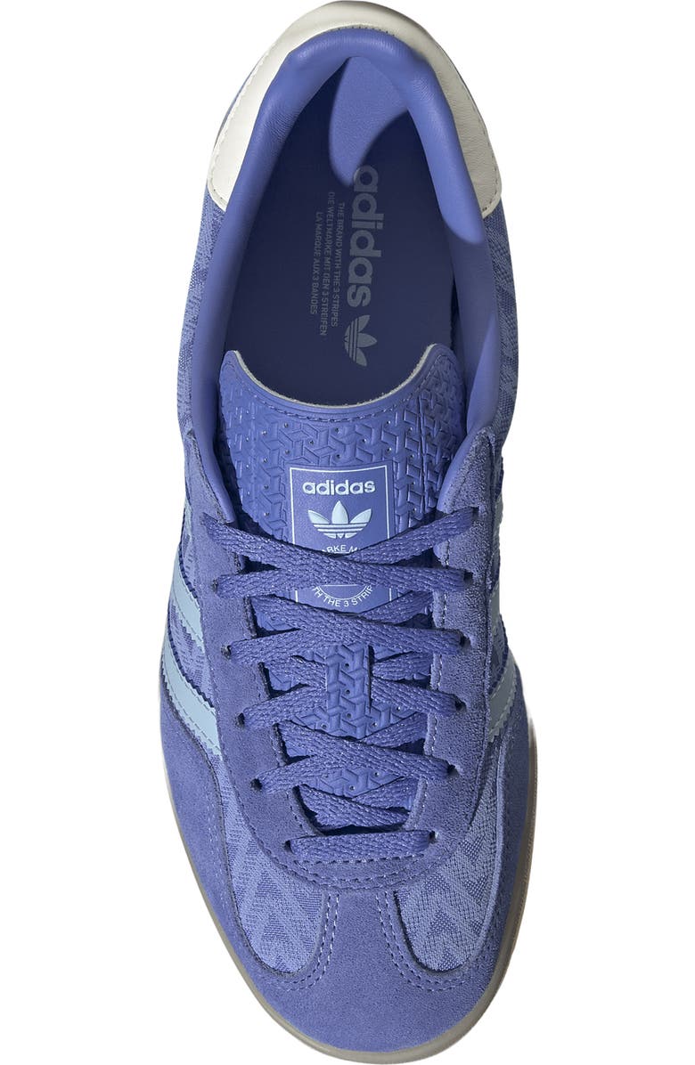 adidas Gazelle Indoor Sneaker, Alternate, color, Real Lilac/ Clear Sky/ Gum 3