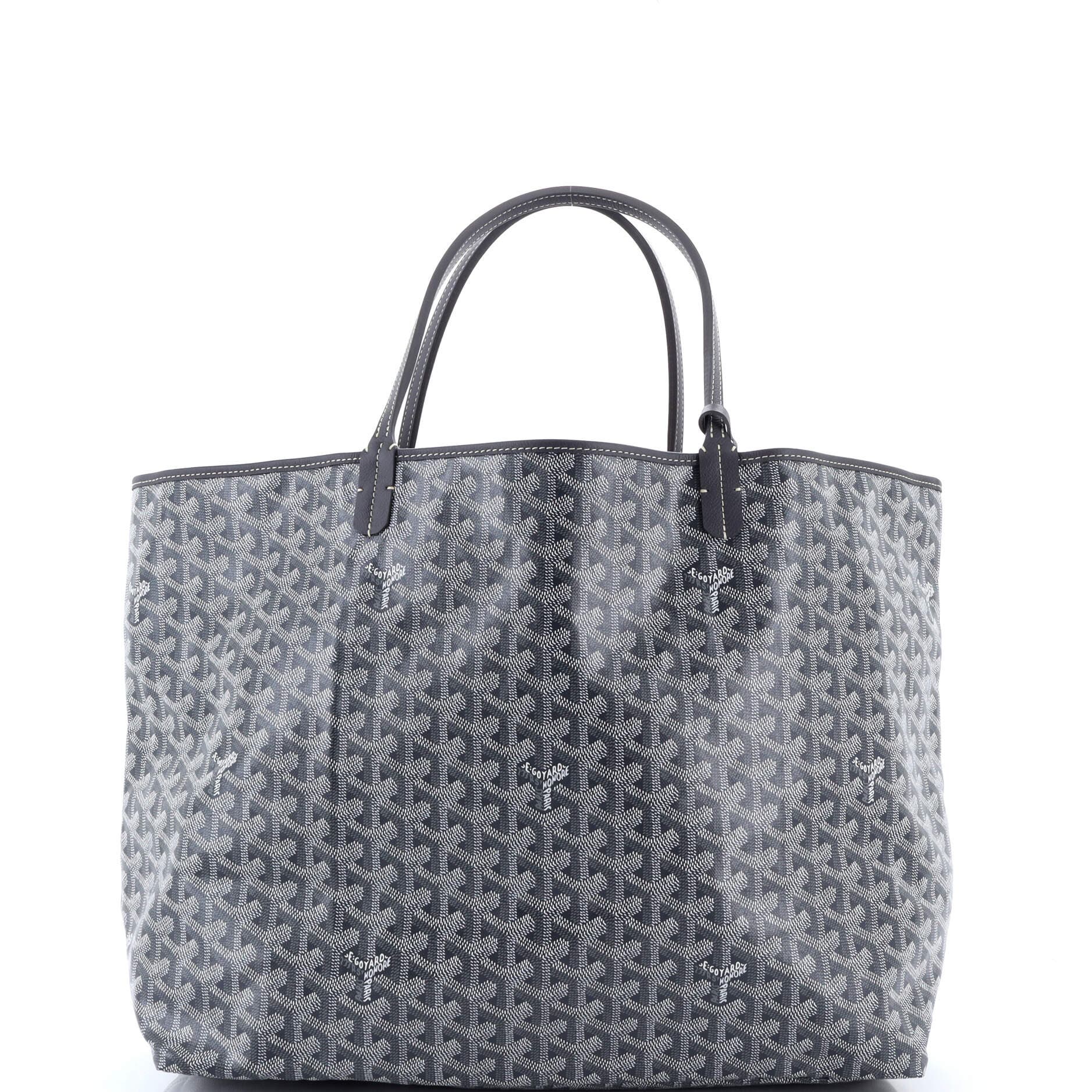 Pre-Owned Goyard Saint Louis Tote Coated Canvas GM, Alternate, color, Gray