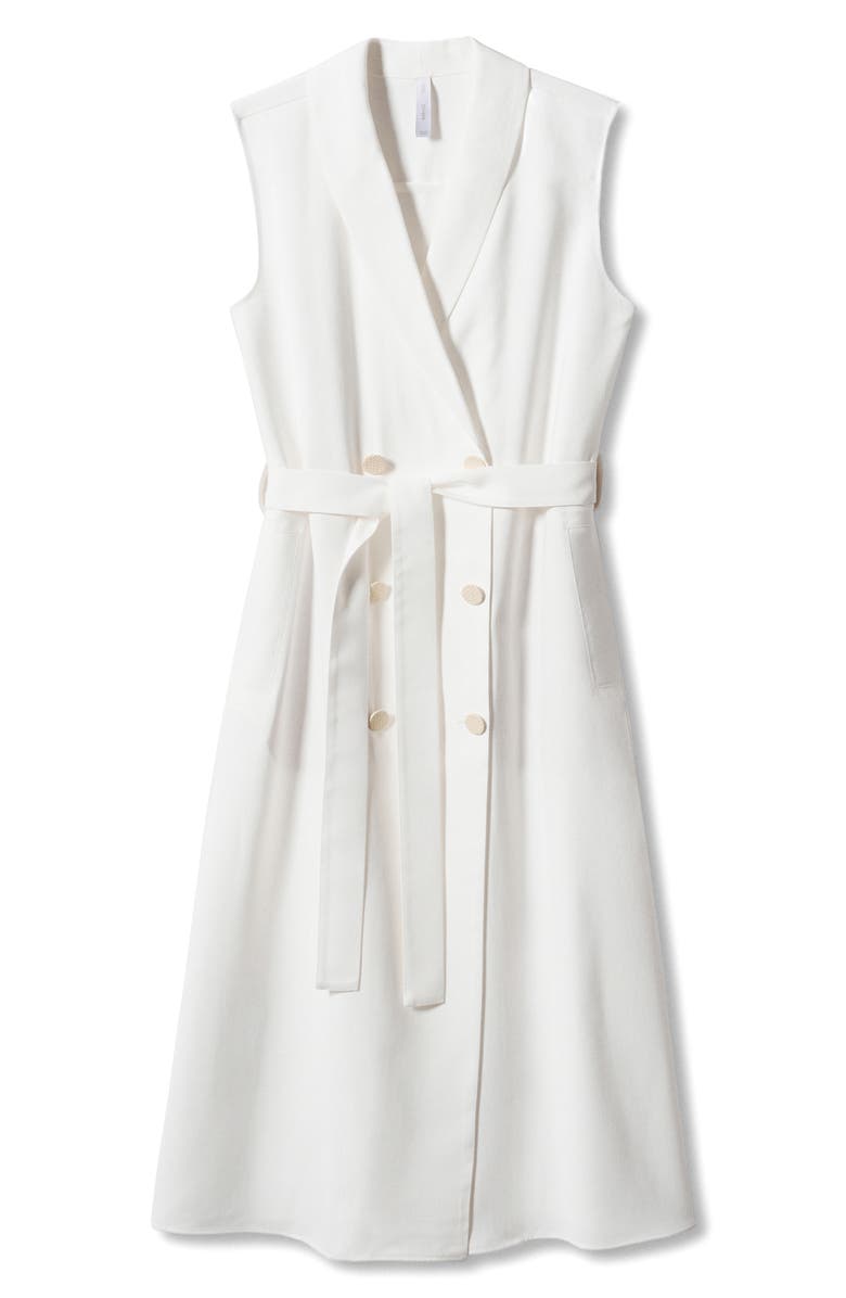 MANGO Belted Sleeveless Blazer Midi Dress, Alternate, color,