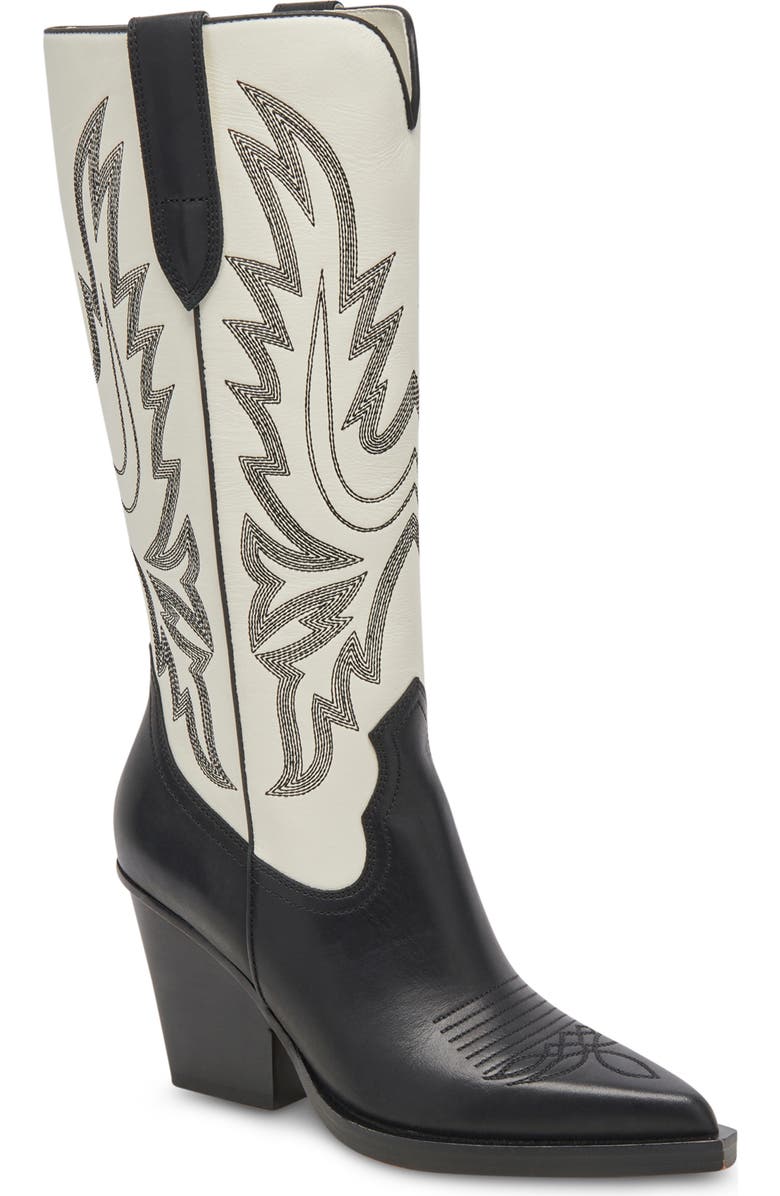 Dolce Vita Blanch Knee High Western Boot, Main, color,