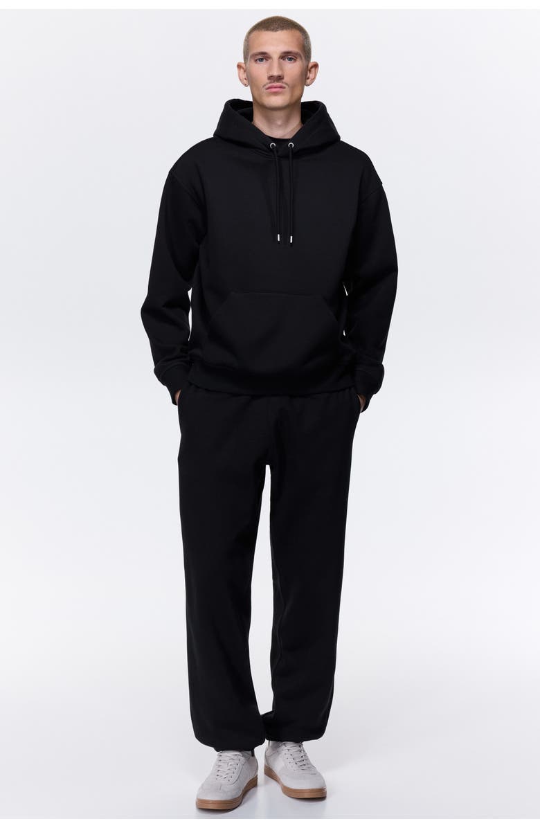 H&M Loose Fit Hoodie, Alternate, color, Black